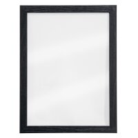 Securit Kreidetafel WOODY, aus Glas, Holz-Rahmen, schwarz