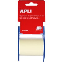 APLI Notes adhésives en rouleau, 10 m x 60 mm, jaune