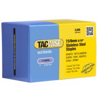 TACWISE Agrafes 73/8 mm, acier inoxydable, 5.000...