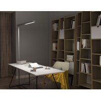 UNiLUX Lampadaire à LED STRATUS, dimmable, argent