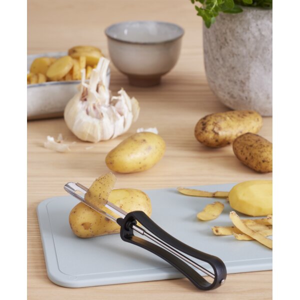 GastroMax Sparsch&auml;ler, bewegliche Klingen, schwarz Edelstahl