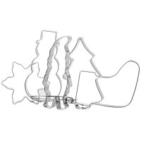GastroMax Emporte-pièce Noël, set de 5, acier...