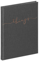PAGNA Notizbuch "things", DIN A5, blanko, grau