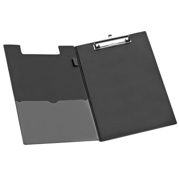 Wonday Klemmbrett-Mappe, DIN A4, PVC-Folie, schwarz