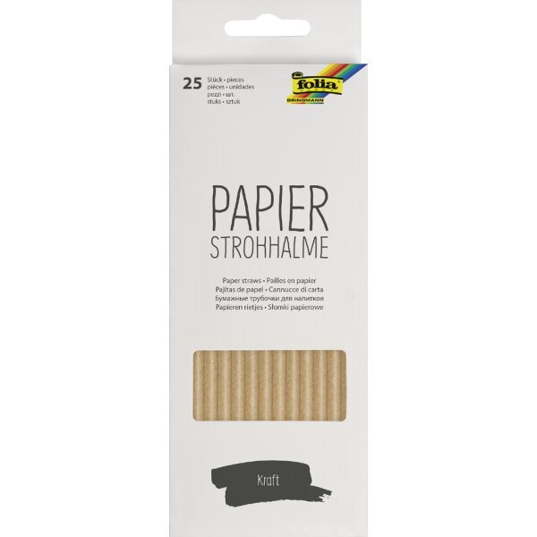 folia Paille en papier WHITE, longueur : 200 mm