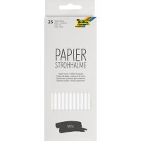 folia Paille en papier WHITE, longueur : 200 mm
