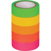 HEYDA Deko-Klebeband "Neon Regenbogen", glitter