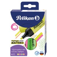 Pelikan Textmarker 490, 6er Etui, farbig sortiert