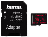 hama Speicherkarte Micro SecureDigital HC, Klasse 3, 128 GB