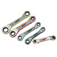 BRÜDER MANNESMANN Knarren-Ringschlüssel-Satz,...