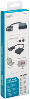 DIGITUS Convertisseur VGA - HDMI + Audio, noir