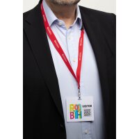 DURABLE Textilband 20 VISITOR, Länge: 440 mm, rot