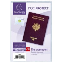 EXACOMPTA Ausweishülle, PVC, 2-fach, 0,20 mm, 90 x...
