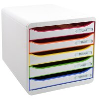 EXACOMPTA Schubladenbox BIG-BOX PLUS, 5 Schübe,...