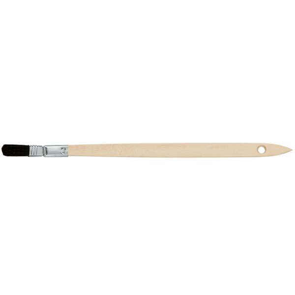 WESTEX Plattpinsel schwarze Naturborste, 25 mm, gebogen