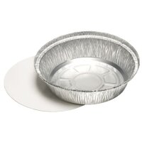 STARPAK Coupelle en aluminium rond, avec couvercle, 1.000 ml