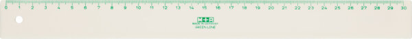 M+R Lineal "Green Line", 300 mm, aus Bio-Werkstoff