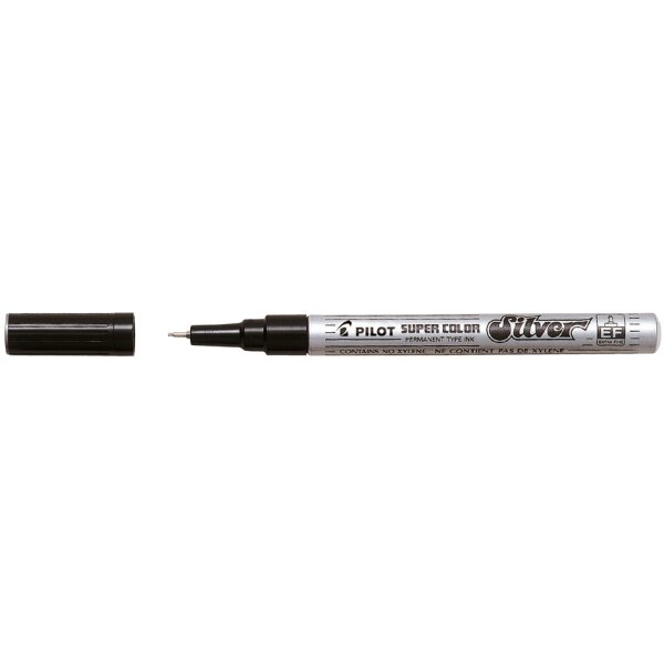 PILOT Permanent-Marker SUPER COLOR Silver, medium, silber