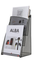 ALBA Porte-brochures de table MESHPREZA4, A4, fil...