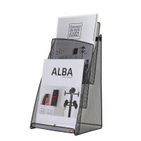 ALBA Porte-brochures de table MESHPREZA4, A4, fil...