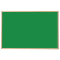 Bi-Office Tableau noir, bois naturel, 900 x 600 mm, noir