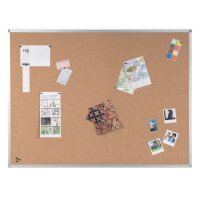 Bi-Office Tableau en liège AYDA, cadre alu, 1.200...