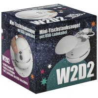 WEDO Mini-aspirateur de table W2D2, rechargeable, blanc