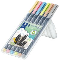 STAEDTLER Fineliner triplus pastel, étui de 6