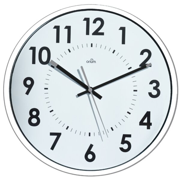 CEP Orium Horloge silencieuse, mouvement &agrave; quartz, blanc