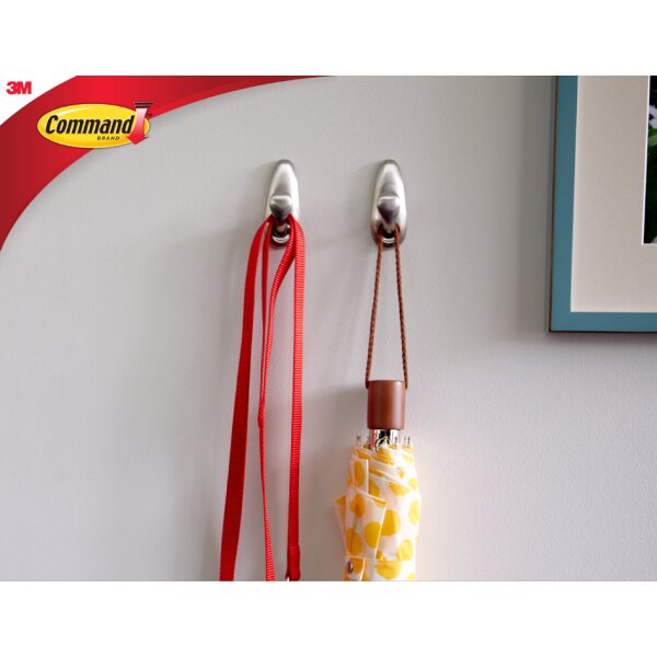 3M Command Metall-Haken "Classic", Grösse: M, silber