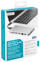 DIGITUS Adaptateur multiports USB 3.1, 8 ports, argent