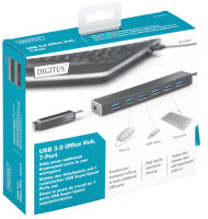 DIGITUS Hub USB 3.0 Super Speed, 7 ports, avec alimentation