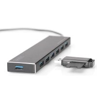 DIGITUS Hub USB 3.0 Super Speed, 7 ports, avec alimentation
