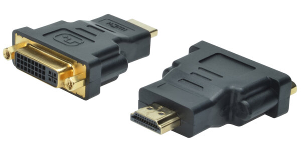 DIGITUS Adaptateur HDMI, HDMI-A - DVI-I, noir