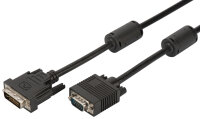 DIGITUS Câble dadaptateur, DVI - HD15, 2,0 m, noir