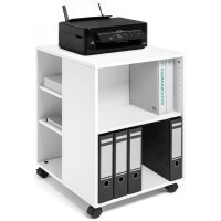 DURABLE Bürowagen "74 59" offen, 6 Böden, buche