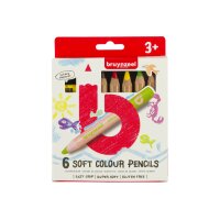 BRUYNZEEL Farbstiftset Kids dick 60119006 6 Farben