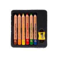 BRUYNZEEL Farbstiftset Kids dick 60119006 6 Farben