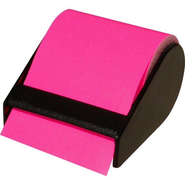 RNK Verlag Rouleau rechargeable de notes adh&eacute;sives, rose