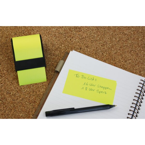 RNK Verlag Rouleau rechargeable de notes adh&eacute;sives, rose