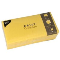 PAPSTAR Serviette cocktail, 240 x 240 mm, 3 couches, jaune