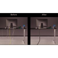 Fellowes Gaine de câbles Câble Zip, longueur:...