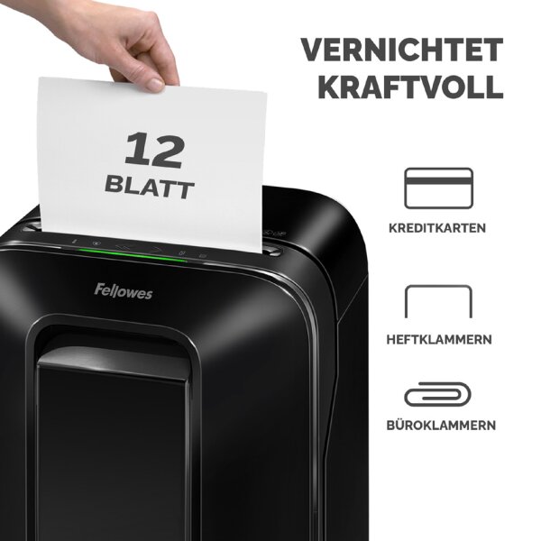 Fellowes Destructeur de documents Powershred LX 201, blanc