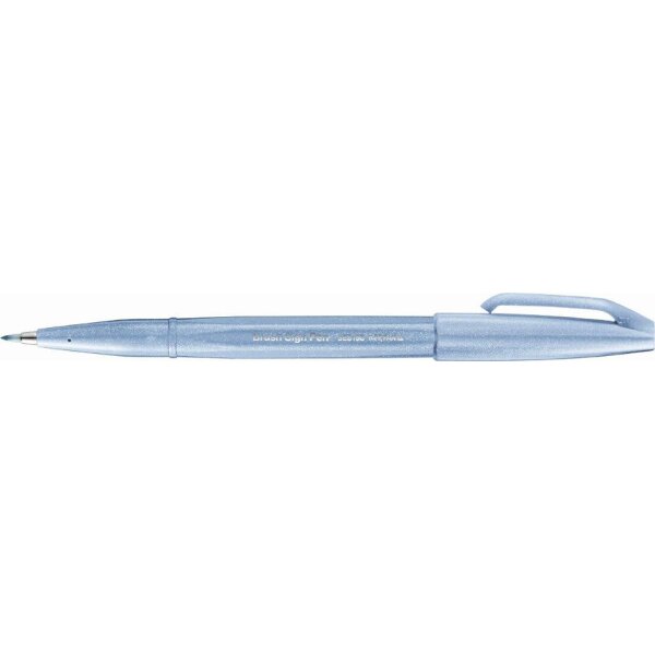PentelArts Stylo feutre Brush Sign Pen SES 15, gris bleut&eacute;