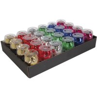 Clairefontaine Ringelband-Eiknäuel, metallic, silber