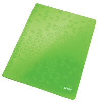 LEITZ Chemise à lamelle WOW, A4, en carton, vert