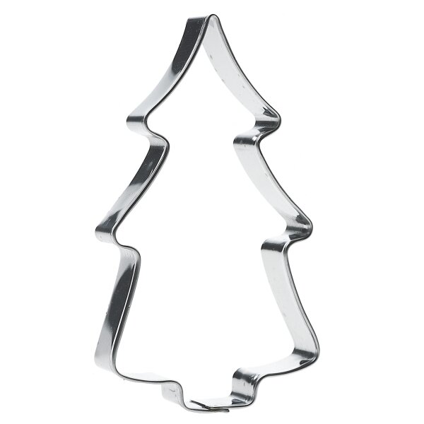 GastroMax Ausstechform Tannenbaum, Höhe: 110 mm, Edelstahl