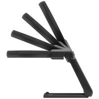 WEDO LED-Lupe mit ausklappbarem Standfuss, schwarz