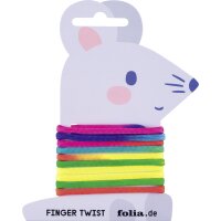 folia Jeu de ficelle FingerTwist, 160 cm, arc-en-ciel