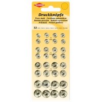 KLEIBER Druckknöpfe, Metall, schwarz, verschiedene...